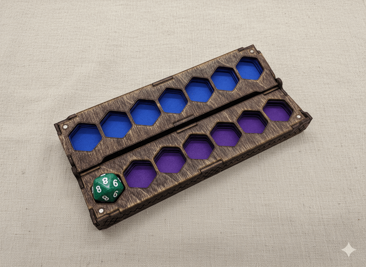 Lyra: d20 Dice Storage Box