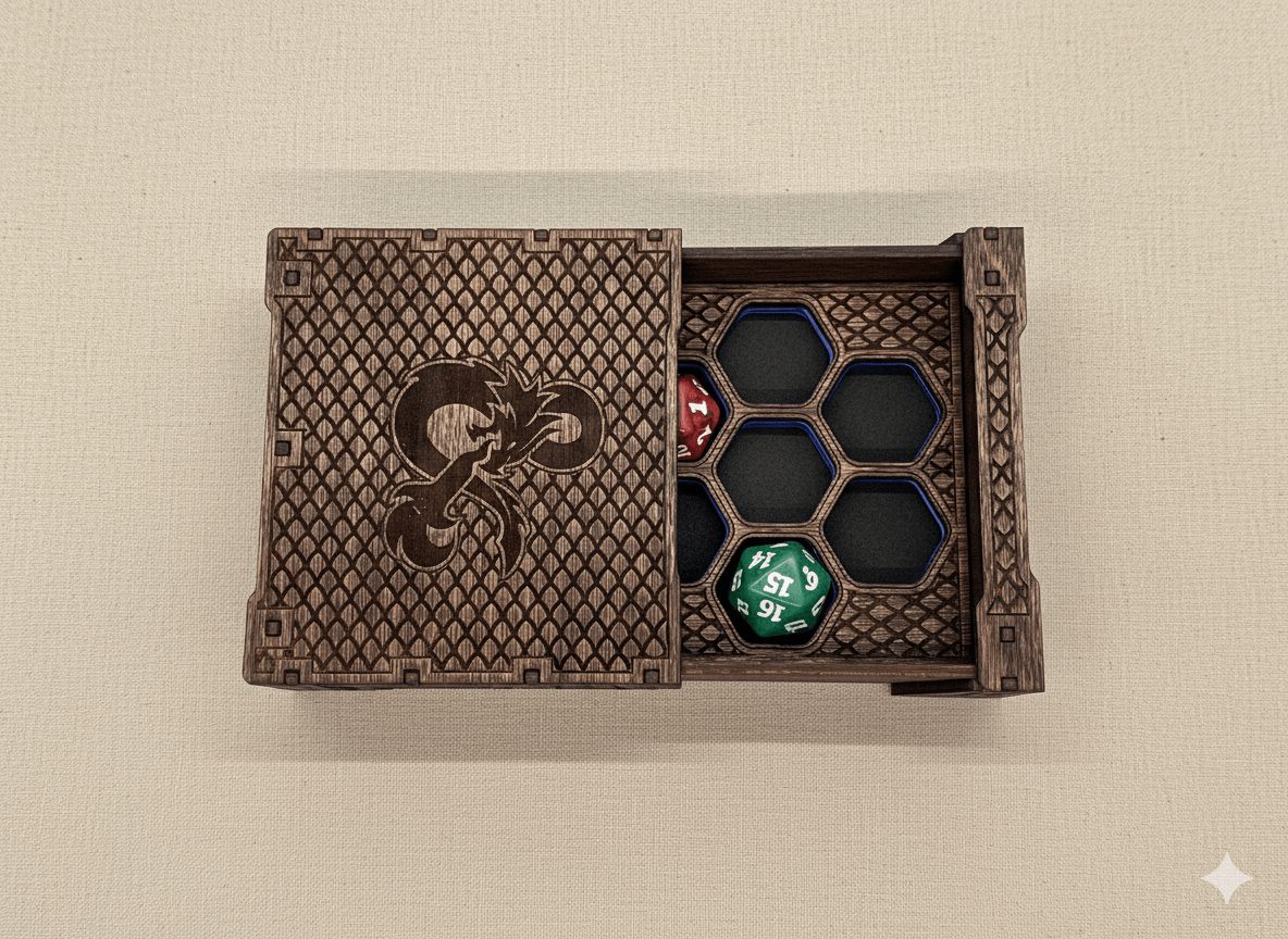 Jaxi: d20 Sliding Dice Storage Box - Image 2